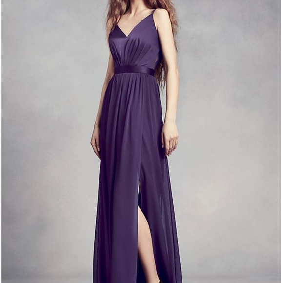 vera wang plum bridesmaid dress